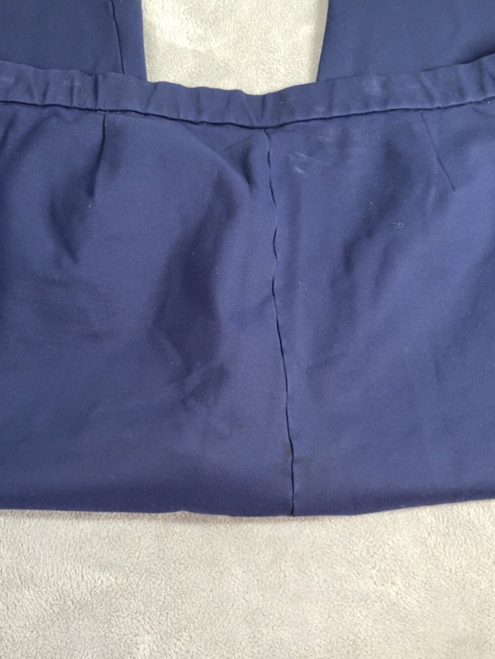 Susan Graver Womens Pants 3X Blue Straight Leg Knit Pull On Stretch BLU64E - Picture 7 of 11